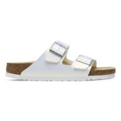 Birkenstock Arizona Birko-Flor Embossed Shiny White -Birkenstock Shop 1026463 side