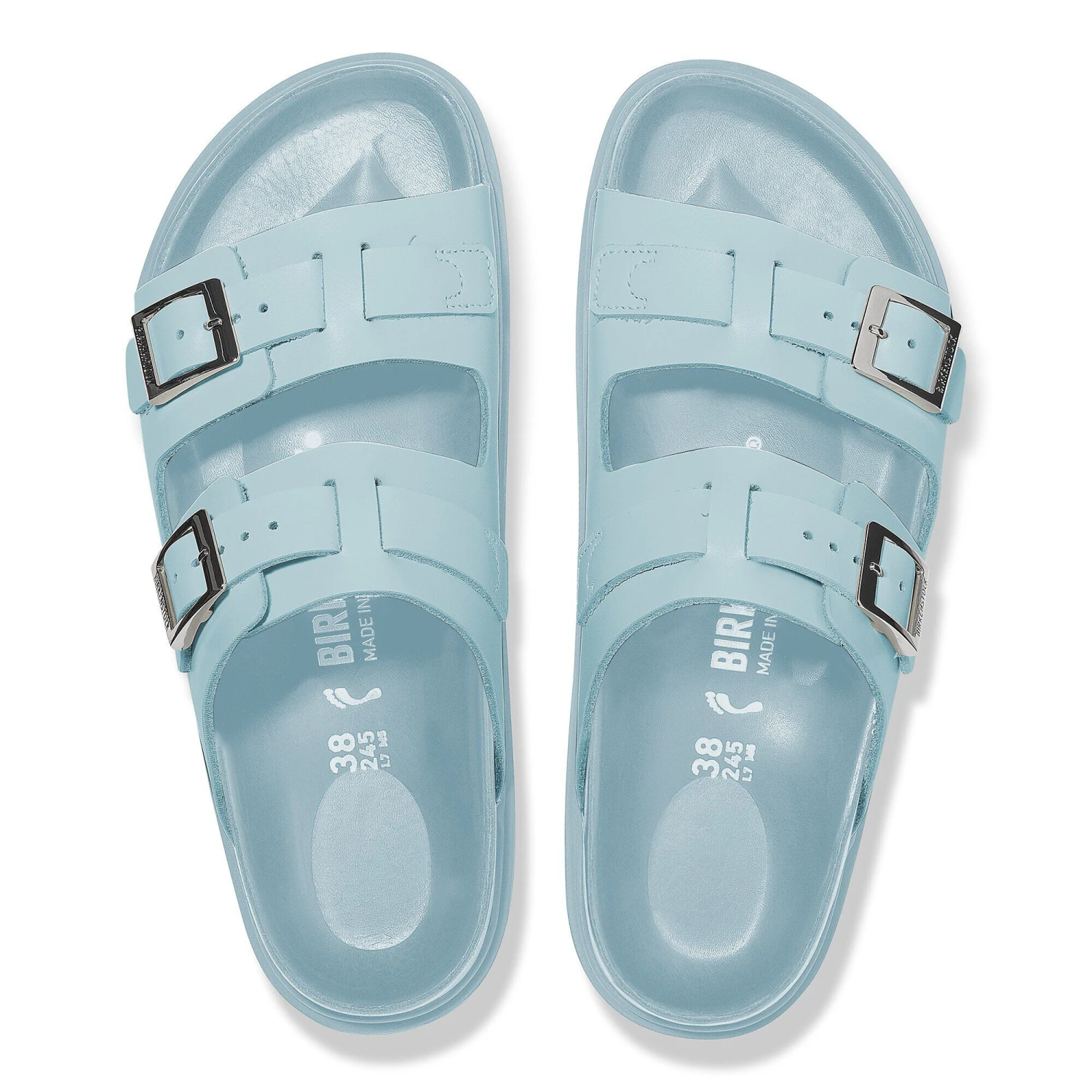 Birkenstock St Barths Leather Mineral Blue 2 Birkenstock St Barths Leather Mineral Blue - Image 2