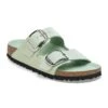 Birkenstock Arizona Big Buckle Natural Leather Patent High Shine Surf Green -Birkenstock Shop 1026489