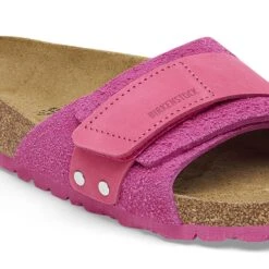 Birkenstock Oita Suede Leather Fuchsia Tulip -Birkenstock Shop 1026507 detail 1