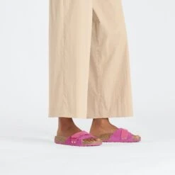 Birkenstock Oita Suede Leather Fuchsia Tulip -Birkenstock Shop 1026507 f look f