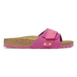 Birkenstock Oita Suede Leather Fuchsia Tulip -Birkenstock Shop 1026507 side