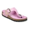 Birkenstock Gizeh Big Buckle Natural Leather Patent High Shine Fondant Pink