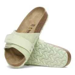 Birkenstock Oita Suede Leather Faded Lime -Birkenstock Shop 1026509 sole