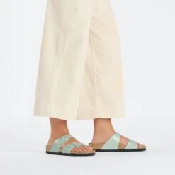 Birkenstock Sydney Birko-Flor Graceful Surf Green -Birkenstock Shop 1026513 f look f
