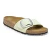 Birkenstock Madrid Big Buckle Nubuck Leather Faded Lime -Birkenstock Shop 1026517