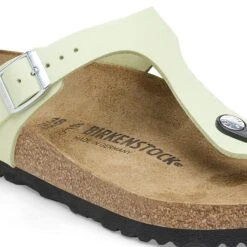 Birkenstock Gizeh Nubuck Leather Faded Lime -Birkenstock Shop 1026519 detail 1