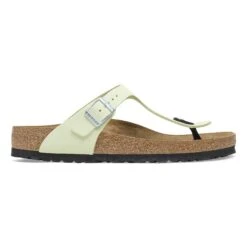 Birkenstock Gizeh Nubuck Leather Faded Lime -Birkenstock Shop 1026519 side