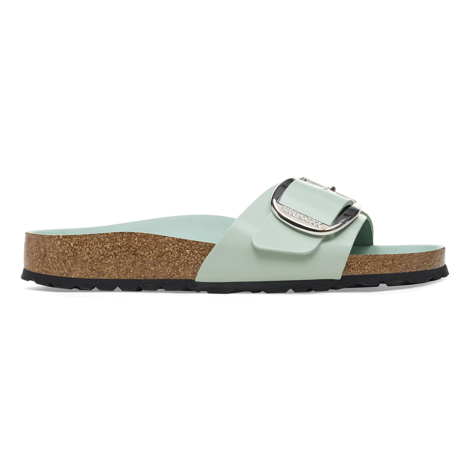 Birkenstock Madrid Big Buckle Natural Leather Patent High-Shine Surf Green 3 Birkenstock Madrid Big Buckle Natural Leather Patent High-Shine Surf Green - Image 3