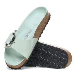 Birkenstock Madrid Big Buckle Natural Leather Patent High-Shine Surf Green 11 Birkenstock Madrid Big Buckle Natural Leather Patent High-Shine Surf Green -Birkenstock Shop 1026521 sole