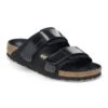 Birkenstock Uji Nubuck Leather High Shine Black -Birkenstock Shop 1026522
