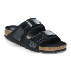 Birkenstock Uji Nubuck Leather High Shine Black