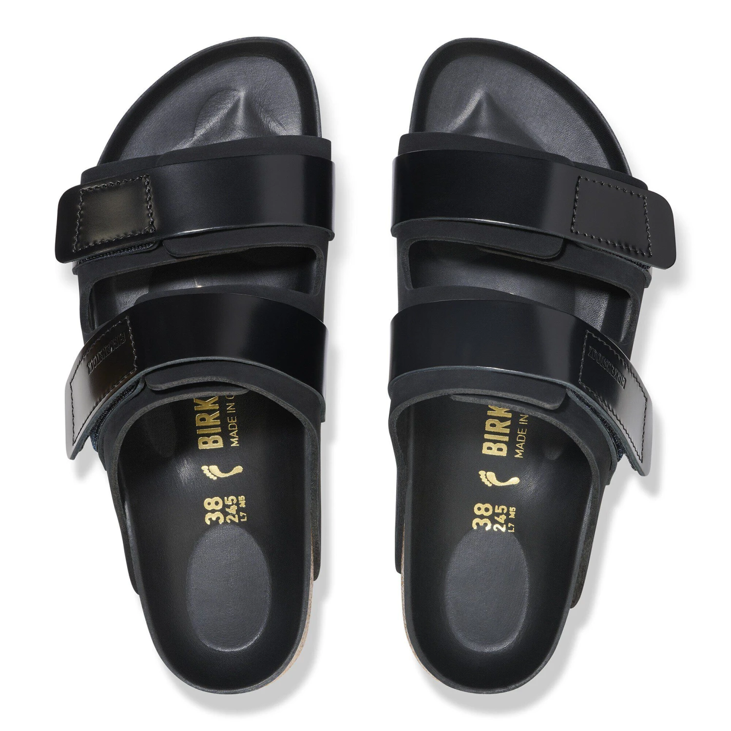 Birkenstock Uji Nubuck Leather High Shine Black 2 Birkenstock Uji Nubuck Leather High Shine Black - Image 2