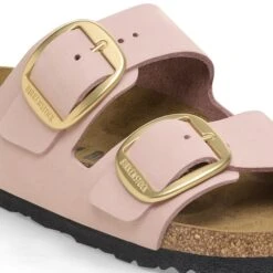 Birkenstock Arizona Big Buckle Nubuck Leather Soft Pink -Birkenstock Shop 1026559 detail 1