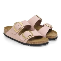 Birkenstock Arizona Big Buckle Nubuck Leather Soft Pink -Birkenstock Shop 1026559 pair