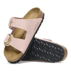 Birkenstock Arizona Big Buckle Nubuck Leather Soft Pink -Birkenstock Shop 1026559 sole