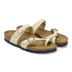 Birkenstock Mayari Nubuck Leather Ecru -Birkenstock Shop 1026565 pair
