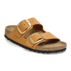 Birkenstock Arizona Big Buckle Nubuck Leather Burnt Orange
