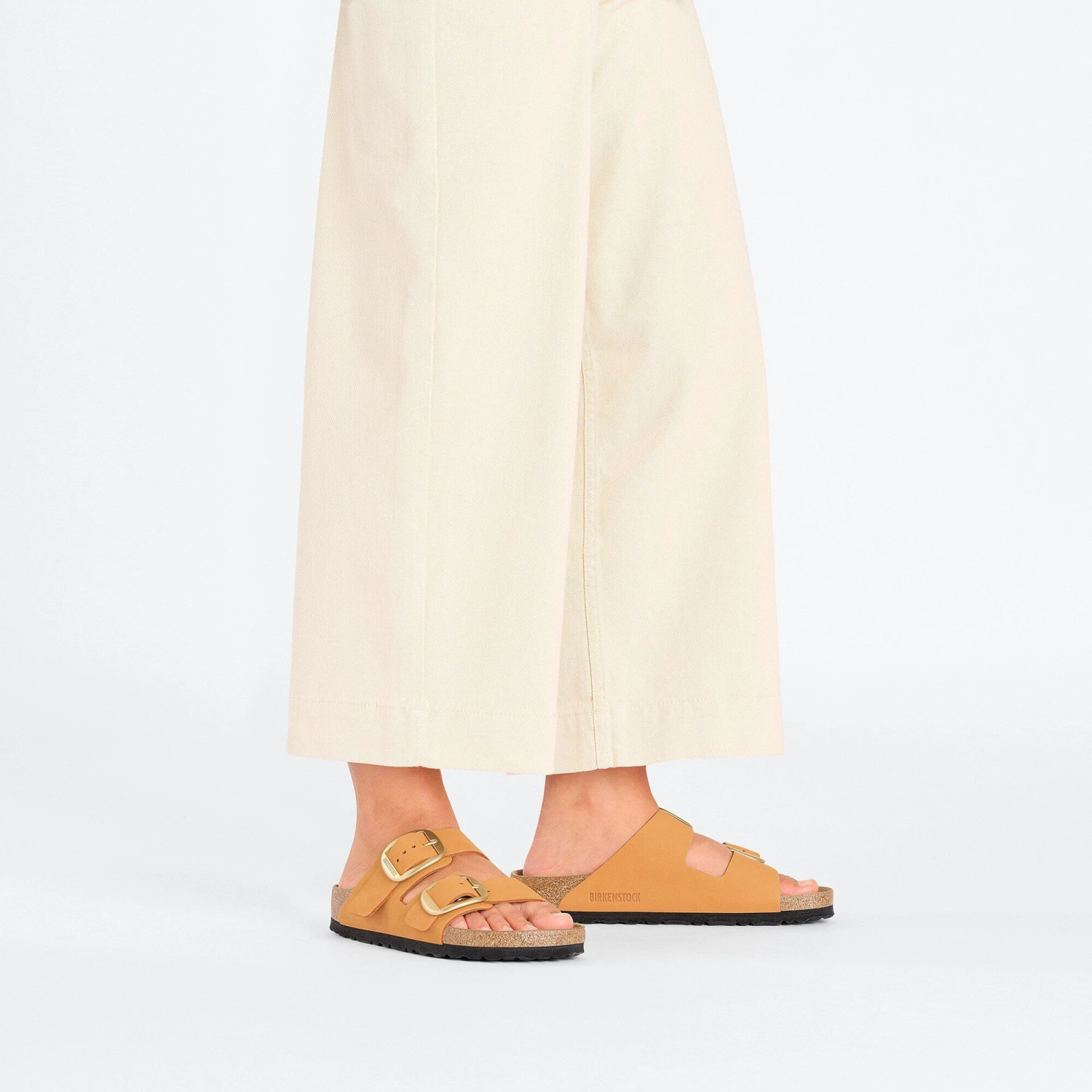 Birkenstock Arizona Big Buckle Nubuck Leather Burnt Orange 4 Birkenstock Arizona Big Buckle Nubuck Leather Burnt Orange - Image 4