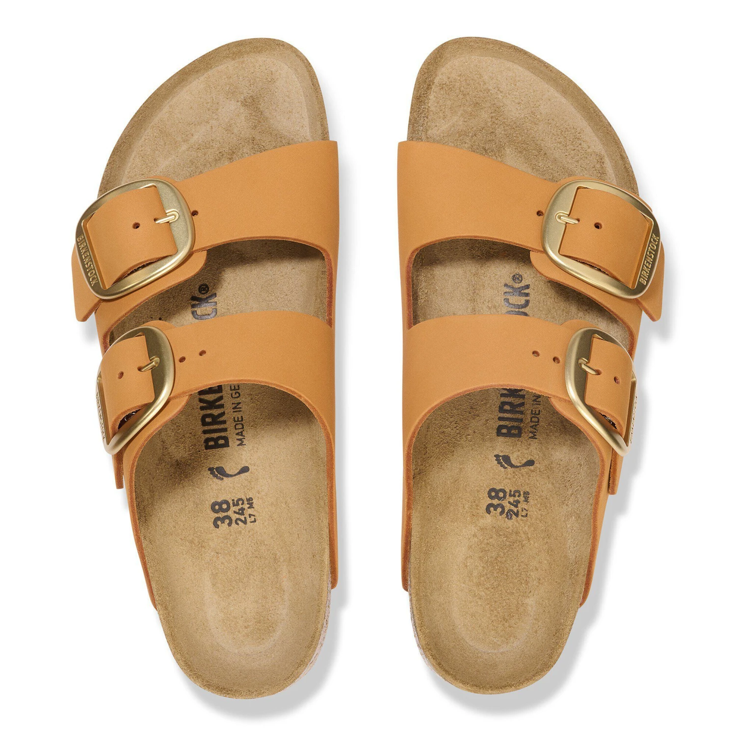Birkenstock Arizona Big Buckle Nubuck Leather Burnt Orange 2 Birkenstock Arizona Big Buckle Nubuck Leather Burnt Orange - Image 2