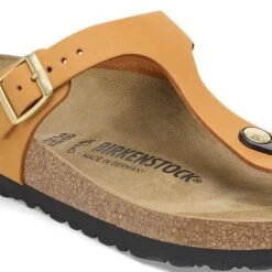 Birkenstock Gizeh Nubuck Leather Burnt Orange -Birkenstock Shop 1026584 detail 1