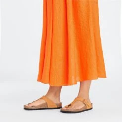 Birkenstock Gizeh Nubuck Leather Burnt Orange -Birkenstock Shop 1026584 f look f