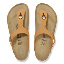 Birkenstock Gizeh Nubuck Leather Burnt Orange -Birkenstock Shop 1026584 top