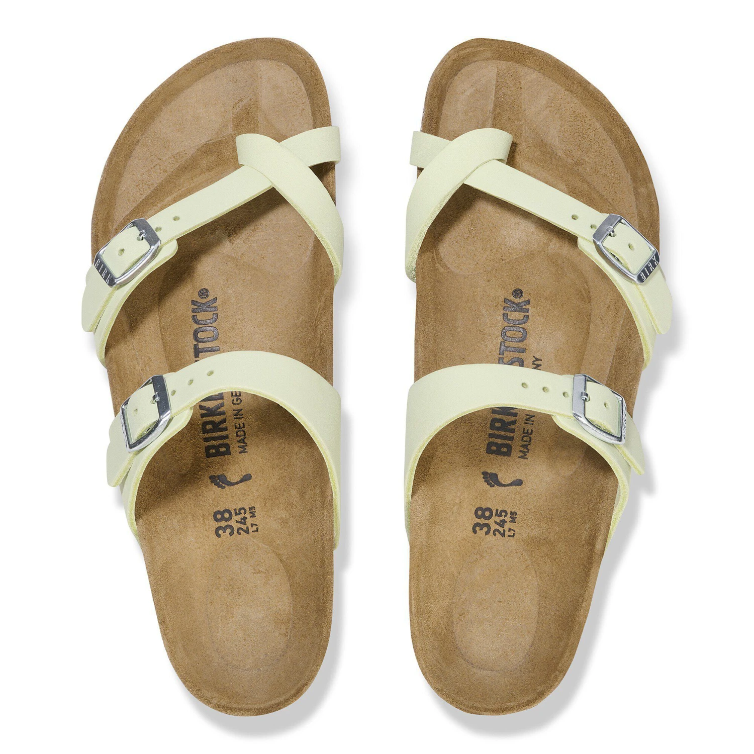 Birkenstock Mayari Nubuck Leather Faded Lime 2 Birkenstock Mayari Nubuck Leather Faded Lime - Image 2