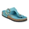 Birkenstock Gizeh Big Buckle Oiled Leather Biscay Bay -Birkenstock Shop 1026610