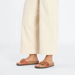 Birkenstock Madrid Big Buckle Oiled Leather Burnt Orange -Birkenstock Shop 1026612 f look f