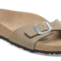 Birkenstock Madrid Vegan Synthetics Gray Taupe -Birkenstock Shop 1026627 detail 1