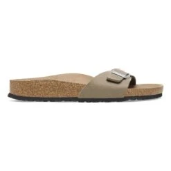 Birkenstock Madrid Vegan Synthetics Gray Taupe -Birkenstock Shop 1026627 side