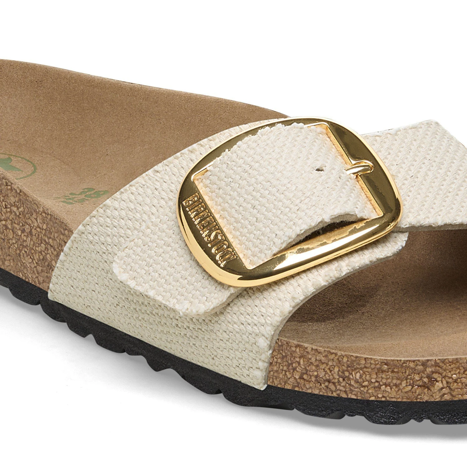 Birkenstock Madrid Big Buckle Textile Canvas Eggshell 4 Birkenstock Madrid Big Buckle Textile Canvas Eggshell - Image 4