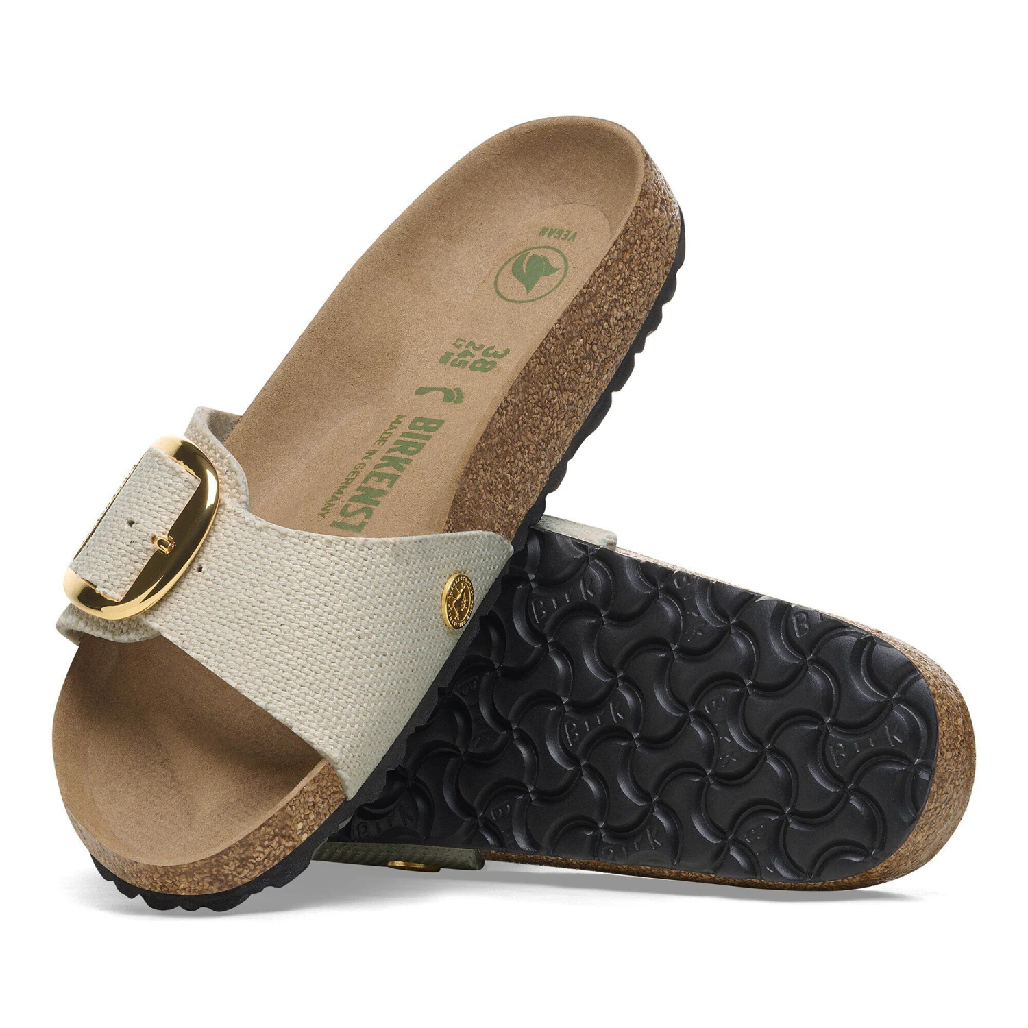 Birkenstock Madrid Big Buckle Textile Canvas Eggshell 7 Birkenstock Madrid Big Buckle Textile Canvas Eggshell - Image 7