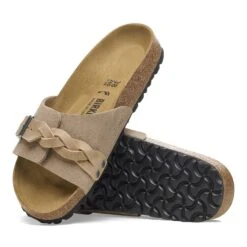 Birkenstock Oita Braided Suede Leather Taupe -Birkenstock Shop 1026636 sole