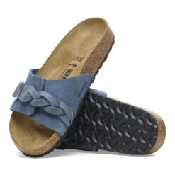 Birkenstock Oita Braided Suede Leather Elemental Blue -Birkenstock Shop 1026651 sole