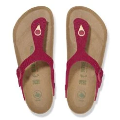 Birkenstock Gizeh Vegan Textile Canvas Fuchsia Tulip -Birkenstock Shop 1026653 top