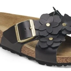 Birkenstock Siena Flowers Leather Black -Birkenstock Shop 1026655 detail 1