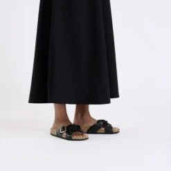 Birkenstock Siena Flowers Leather Black -Birkenstock Shop 1026655 f look f