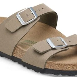Birkenstock Sydney Vegan Synthetics Vegan Gray Taupe -Birkenstock Shop 1026664 detail 1