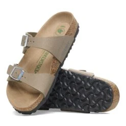 Birkenstock Sydney Vegan Synthetics Vegan Gray Taupe -Birkenstock Shop 1026664 sole