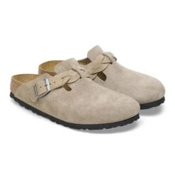 Birkenstock Boston Braided Suede Leather Taupe 15 Birkenstock Boston Braided Suede Leather Taupe -Birkenstock Shop 1026667 pair