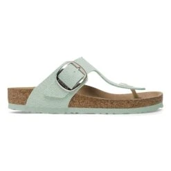 Birkenstock Gizeh Vegan Big Buckle Textile Canvas Surf Green -Birkenstock Shop 1026678 side