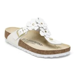 Birkenstock Gizeh Flower Leather White