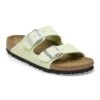 Birkenstock Arizona Nubuck Leather Faded Lime