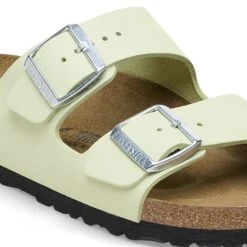 Birkenstock Arizona Nubuck Leather Faded Lime -Birkenstock Shop 1026687 detail 1