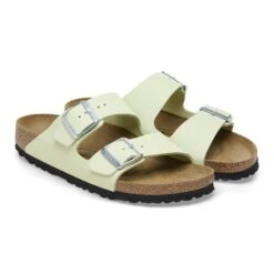 Birkenstock Arizona Nubuck Leather Faded Lime -Birkenstock Shop 1026687 pair