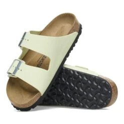 Birkenstock Arizona Nubuck Leather Faded Lime -Birkenstock Shop 1026687 sole