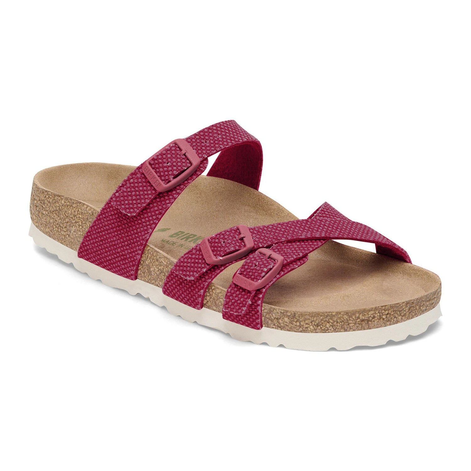 Birkenstock Franca Vegan Textile Fuchsia Tulip 1 Birkenstock Franca Vegan Textile Fuchsia Tulip