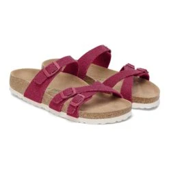 Birkenstock Franca Vegan Textile Fuchsia Tulip 10 Birkenstock Franca Vegan Textile Fuchsia Tulip -Birkenstock Shop 1026689 pair